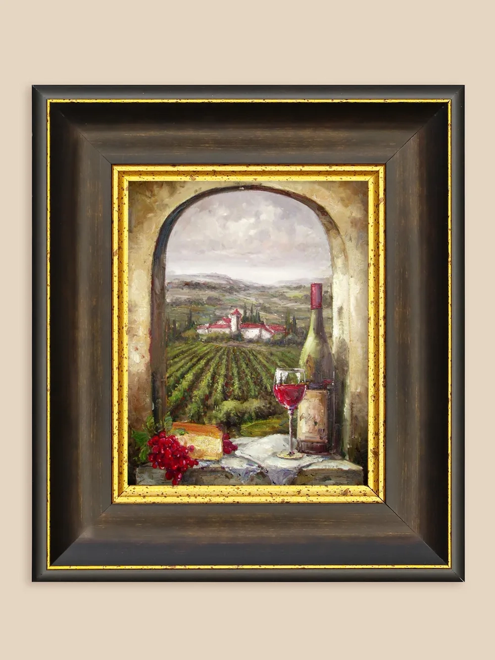 Картина настенная интерьерная в багетной раме 20*23 см