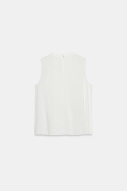 ZARA РОМАНТИЧНАЯ РУБАШКА ZW COLLECTION, БЕЛЫЙ