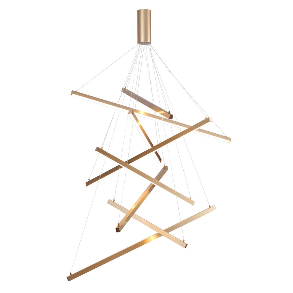 3860/96L L-VISION ODL19 309 золото Подвесной светильник LED 96W 5190Лм 3000К 220V COMETA