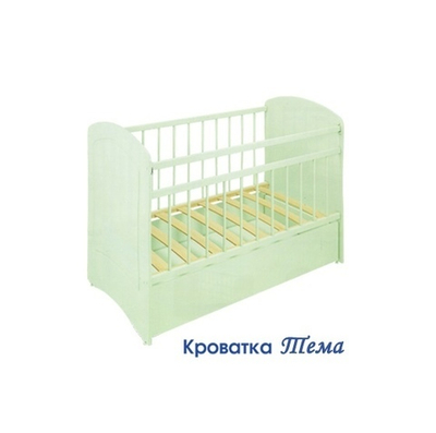 Кроватка Тёма МДФ Ящик