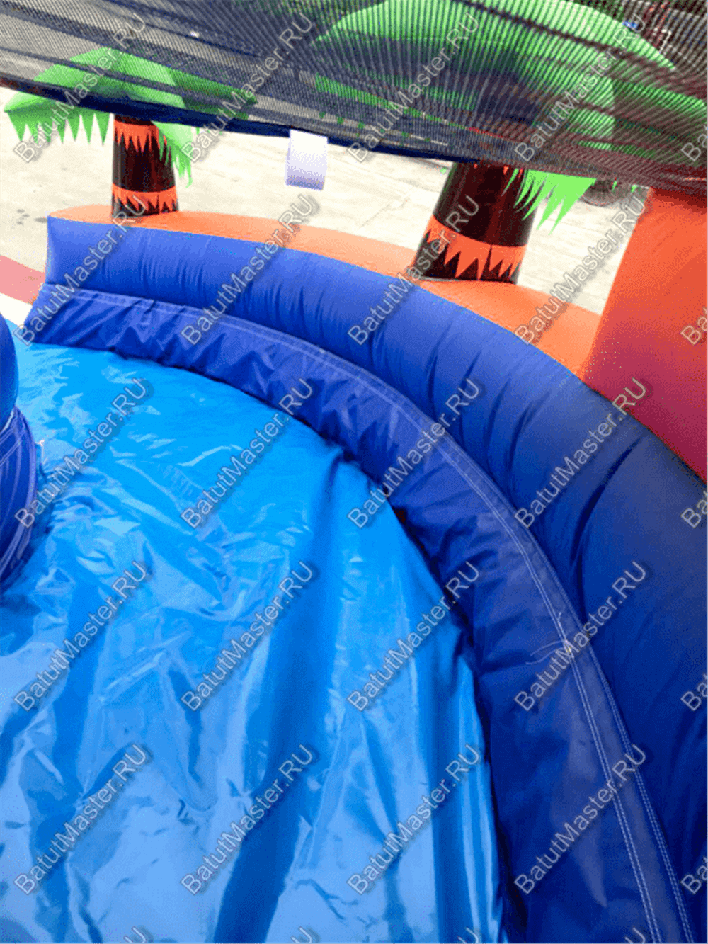 Коммерческий надувной водный батут с бассейном «Домик у моря» 10*7*5 м