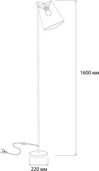 Торшер Hall 10185/T White