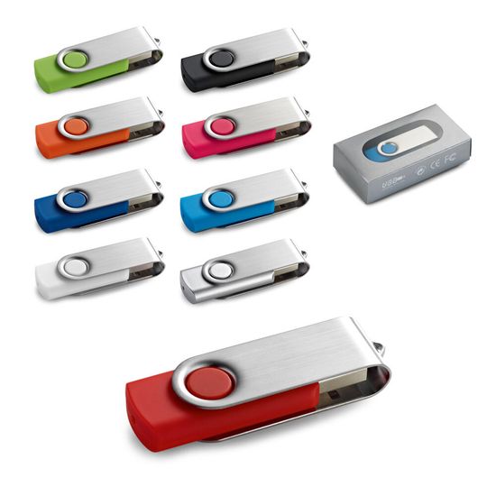 CLAUDIUS 8GB. USB-накопитель 8 ГБ с металлическим зажимом