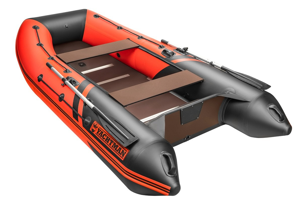 YACHTMAN-320 СК (Яхтман) красный-черный (лодка ПВХ под мотор с усилением)