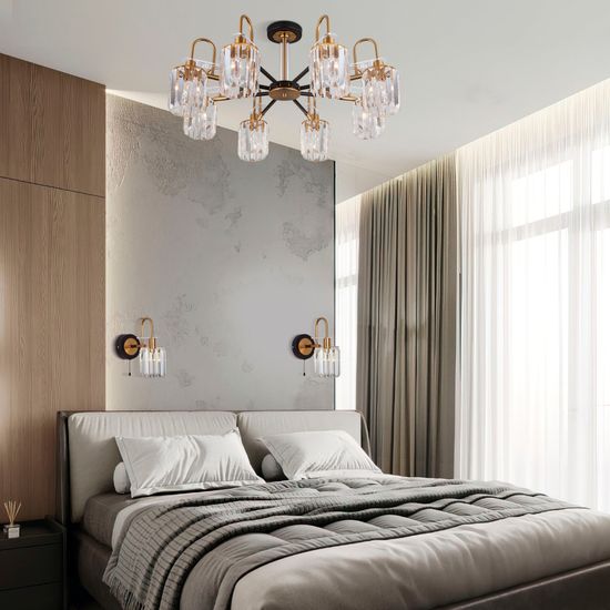 70090/1 / настенный светильник / черный