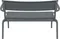 Диван пластиковый двухместный Paris Lounge темно-серый