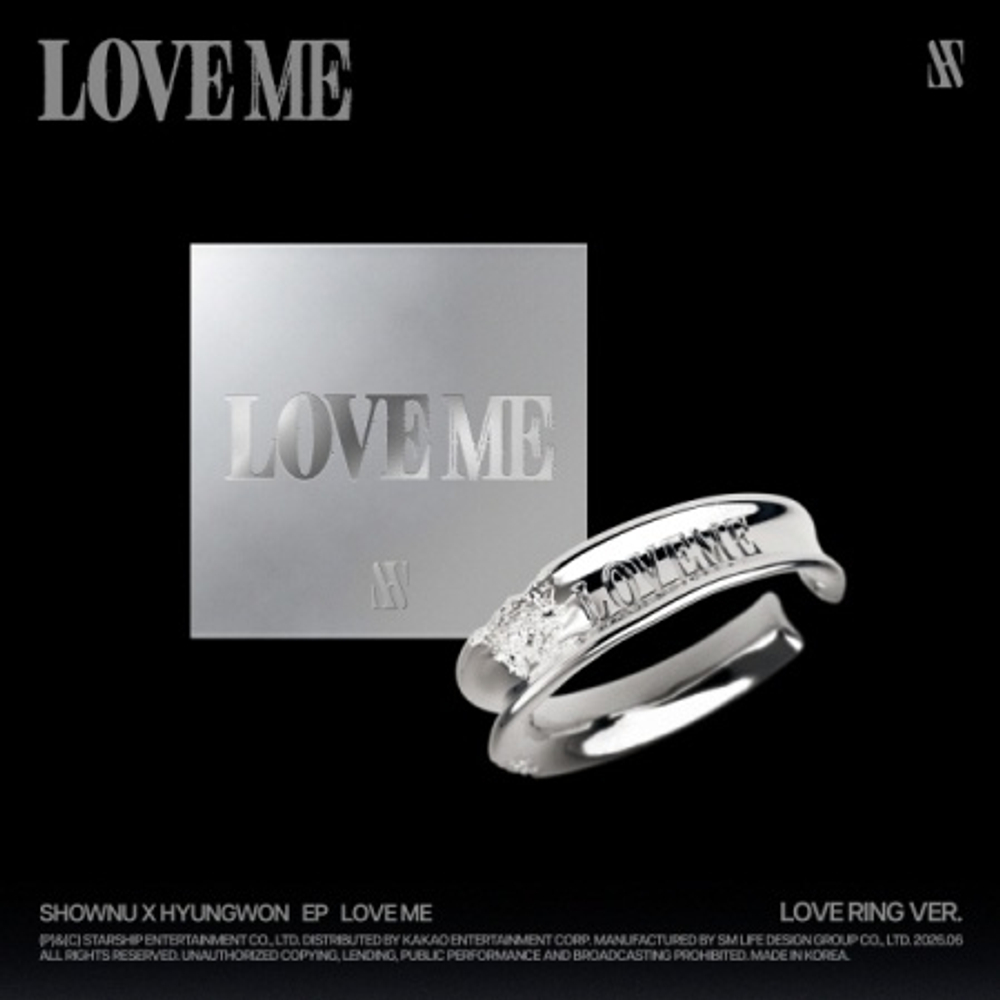 (ПРЕДЗАКАЗ) Альбом SHOWNU X HYUNGWON - LOVE ME EP Album LOVE RING (LIMITED) Version