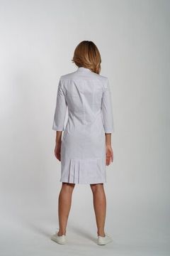 Халат женский H023 3/4 (классик-стрейч/белый 01)