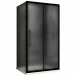 Душевой уголок ABBER Schwarzer Diamant AG30110BMH-S100BM 110х100 стекло матовое/профиль черный