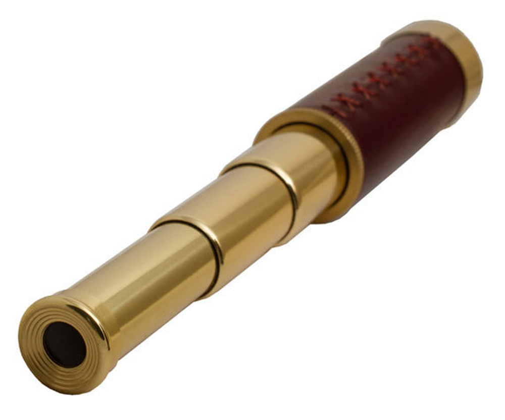 Капитанская труба Bresser 12x30 с кожаной отделкой корпуса