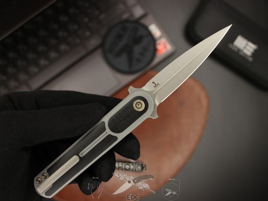 Складной нож WE Knife Angst 2002B c клинком из стали CPM-S35VN, рукоять G10