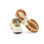 кожаные кроссовки good luck trainer TORY BURCH - золотой(135265)