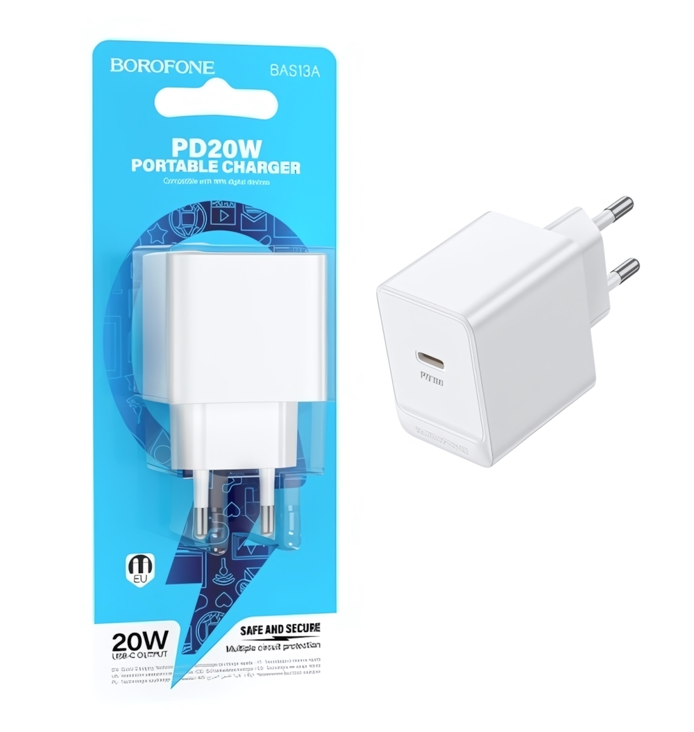 Зарядное устройство Borofone BAS13A PD20W Type-C White