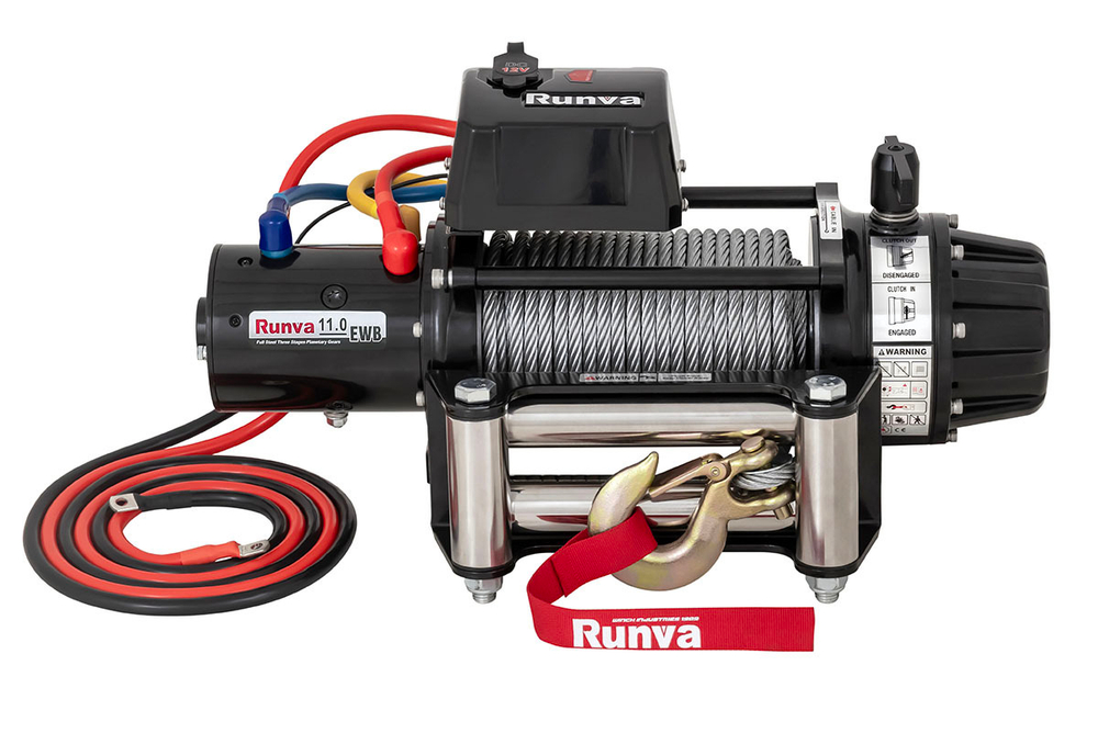 Лебёдка автомобильная электрическая 12V Runva 11000 lbs 5000 кг (влагозащищенная)
