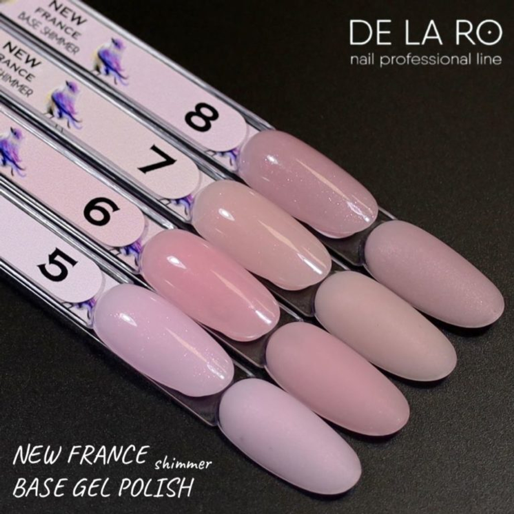 Delaro Base New France shimmer 07 (средняя вязкость) - 12ml