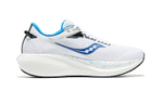 Saucony Triumph 21 cushioning Comfortable Mesh shock absorption low-top training running shoes men's white blue