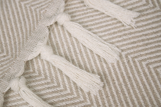 Плед-покрывало из хлопка "Venera", Ёлочка, цвет Бежевый