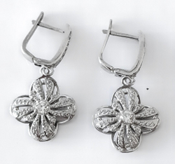 Серьги из серебра от бренда"Эстерелла"