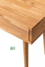 Стол туалетный из массива дуба с зеркалом Nord-2