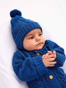 вязаный комбинезон для новорожденных