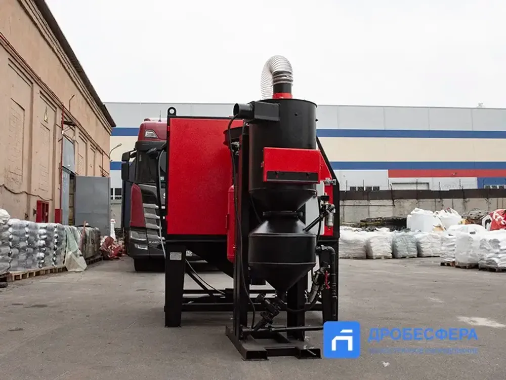 Камера абразивоструйная КСО-150-Н-ФВР-М боковая загрузка с 2-х сторон