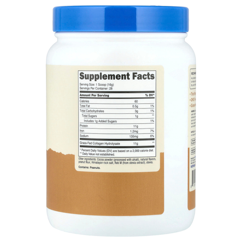 Nutricost, Collagen Peptides, шоколадные PB, 454 г (16,2 унции)