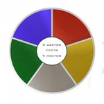 Картон цветной Апплика, А4, металлизированный, фольгинированный, 5 листов, 5 цветов, картонная папка, "Морская тема"