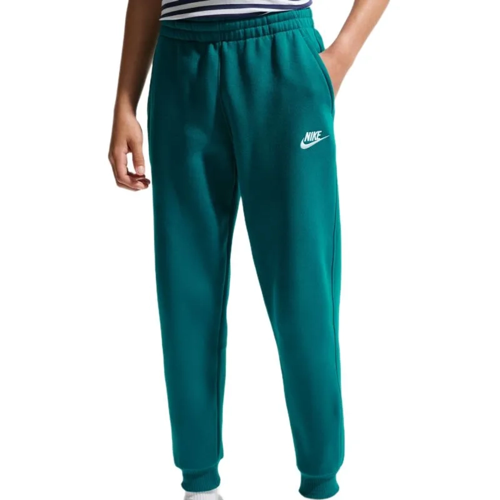 Брюки для девочки Nike Kids Club Fleece - bright spruce/white