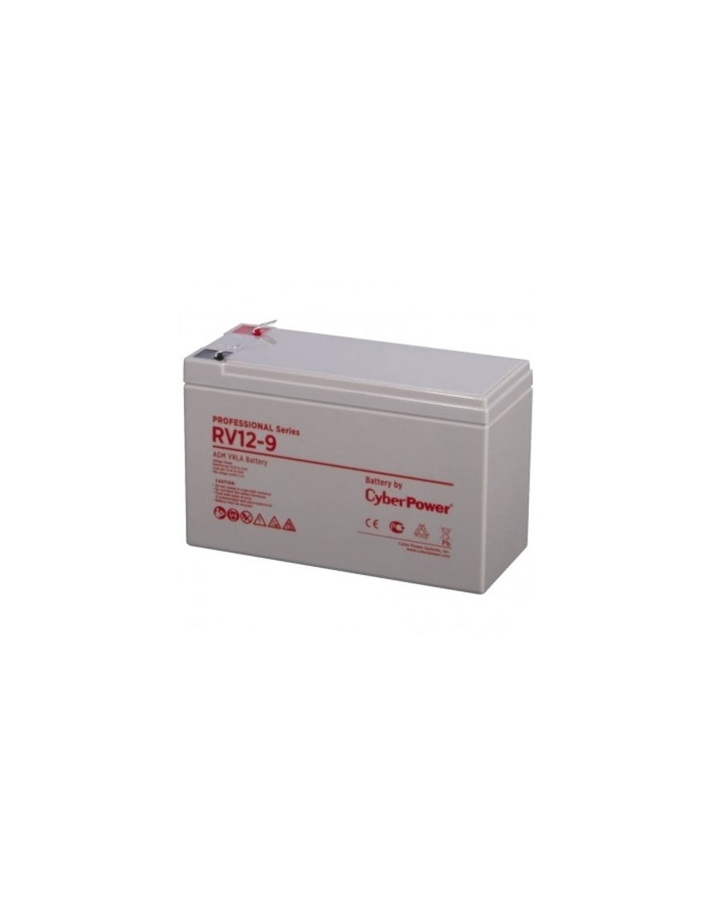 CyberPower Аккумуляторная батарея RV 12-9 12V/9Ah {клемма F2, ДхШхВ 151х65х94мм, высота с клеммами 100, вес 2,8кг, срок службы 8 лет}