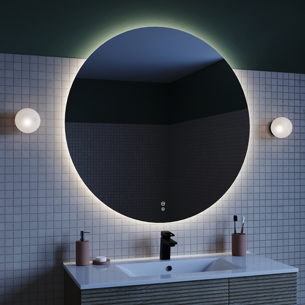 Зеркало с подсветкой и термообогревом IDDIS Bild, 100 см, BIL10T0i98