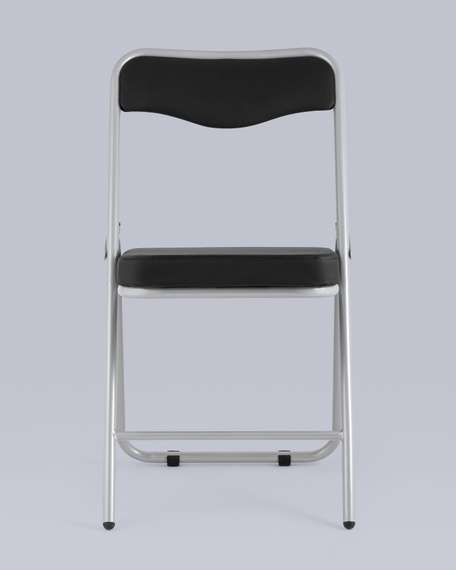 складной Джонни экокожа черный каркас металлик