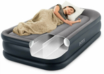 Кровать надувная Intex, 191х99х42 см, 64132NP, нас встроен, электр, флок, с ребрами жест, 136 кг