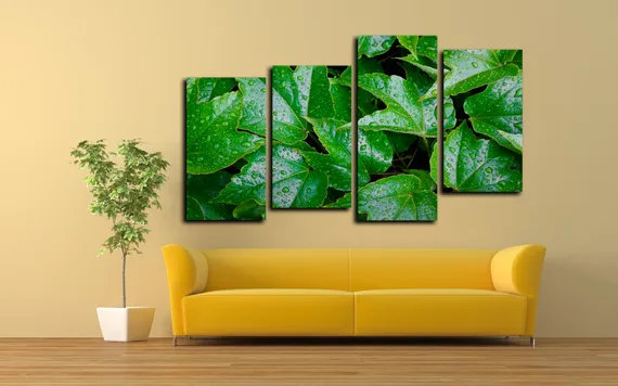 Модульная картина "Капельки росы"