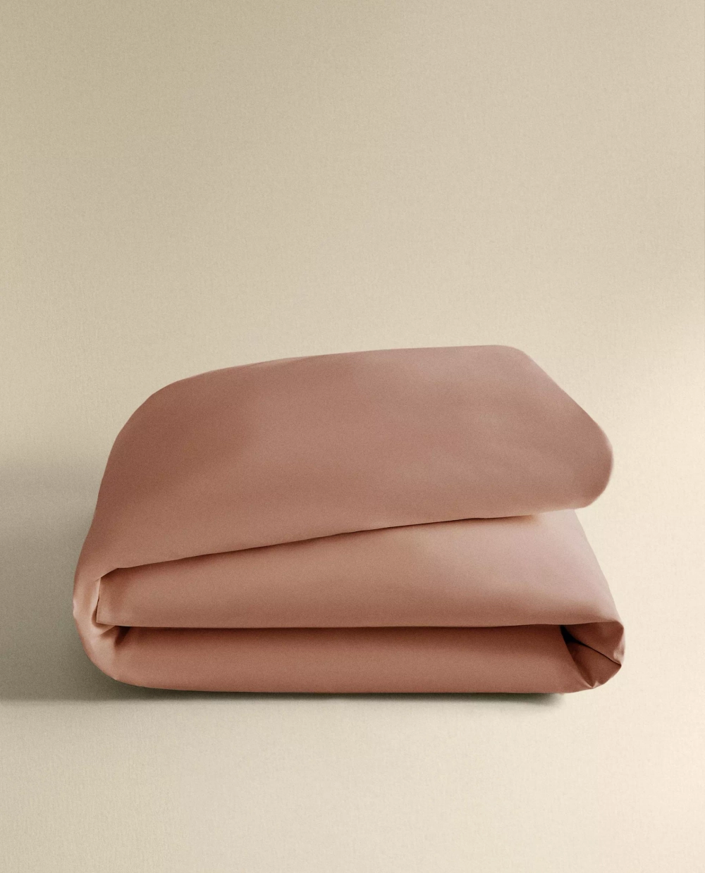 ZARA HOME (300 НИТЕЙ) ПОДОДЕЯЛЬНИК ИЗ САТИНА, РОЗОВЫЙ