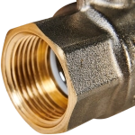 Кран шаровой полнопроходной STOUT - 3/4" (ВР/ВР, PN40, Tmax 150°C, ручка-бабочка черная)