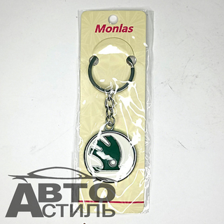 Брелок для ключей МЕТАЛЛ ШКОДА\SKODA эмблема авто