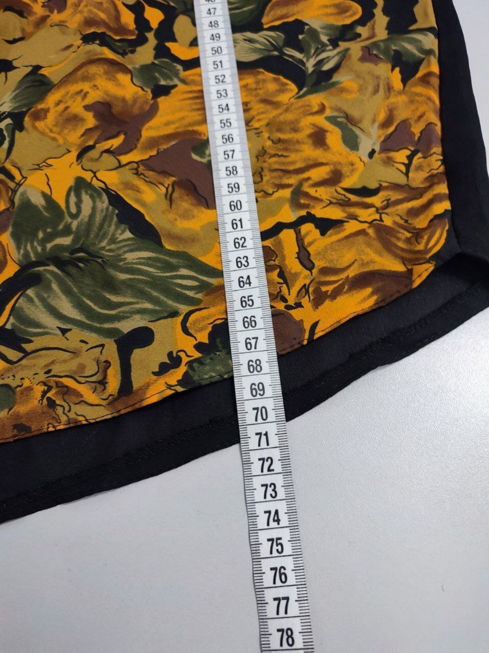 Блузка с красивым принтом 50 размер