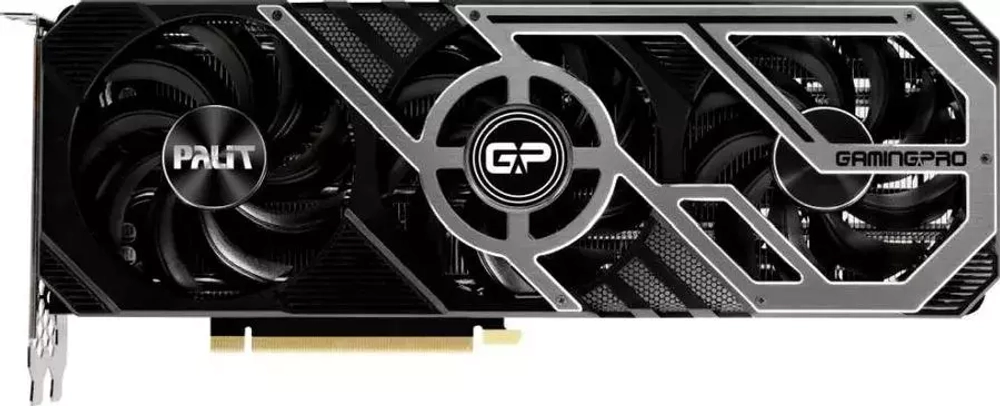 Видеокарта Palit PCI-E 4.0 PA-RTX3080 GAMINGPRO 10G V1 LHR NVIDIA GeForce RTX 3080 10240Mb 320 GDDR6X 1440/19000/HDMIx1/DPx3/HDCP Ret (NED3080019IA-132AA) RTL