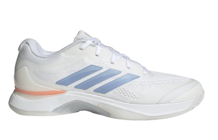 Женские теннисные кроссовки Adidas Avacourt 3 - white/halo blue/beam orange