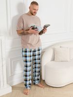 Брюки мужские Тор-1 Виотекс КЛЕТКА БИРЮЗА