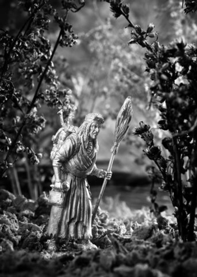 Оловянная фигурка Баба Яга