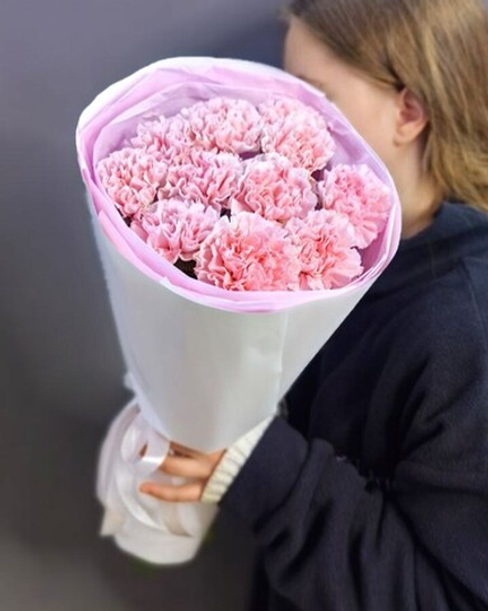 Букет из 11 розовых диантусов