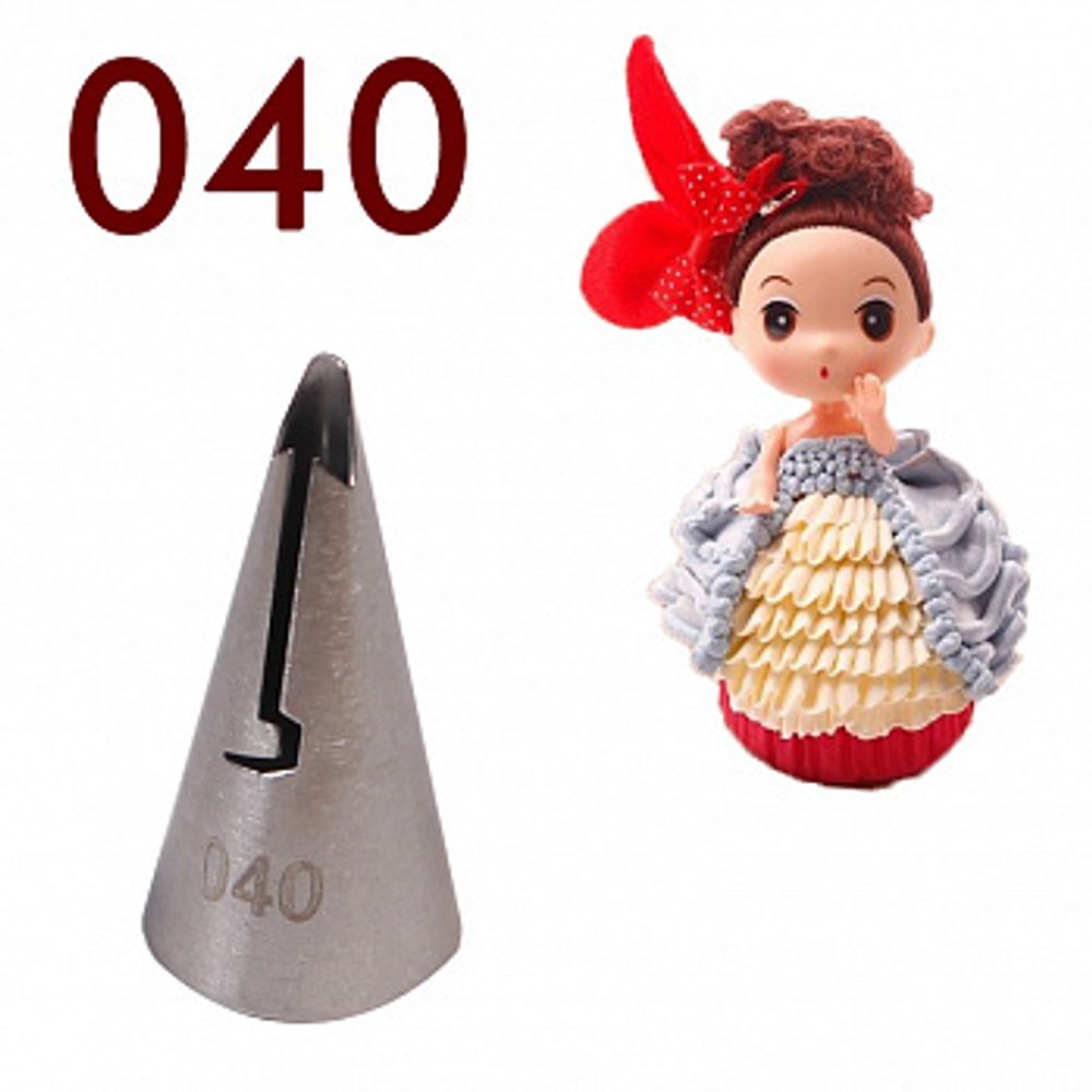 Насадка кондитерская для оборок (78) № 040, Китай