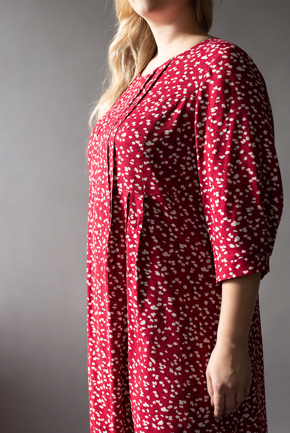 Платье женское 3632ЛП, красный #40К053632ЛП