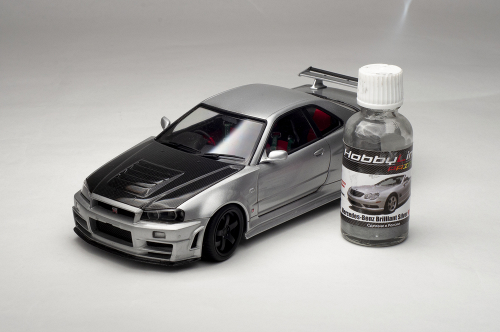 Краска лаковая HobbyLink Mercedes-Benz Brilliant Silver HP-2204