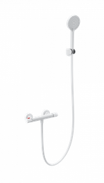 Смеситель для душа с термостатом WONZON & WOGHAND INN 5, Белый матовый (WW-B2063-A-MW)