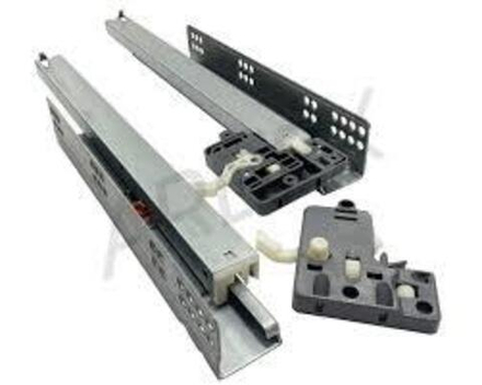 Направляющие скрытого монтажа полновыкатные с доводчиком 400мм Vector 1,8*1,5*1,0/ 35 кг