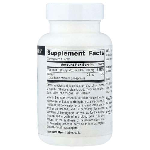 Source Naturals, B-6, 250 таблеток