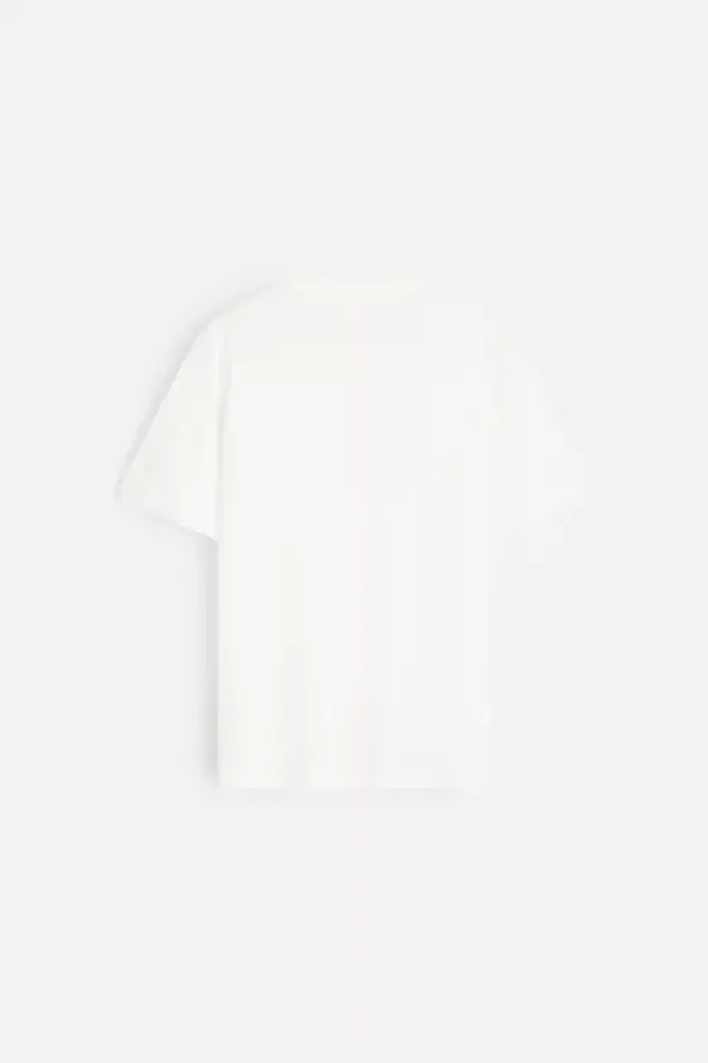 ZARA ФУТБОЛКА ИЗ ЛЕГКОГО ХЛОПКА, ЭКРЮ