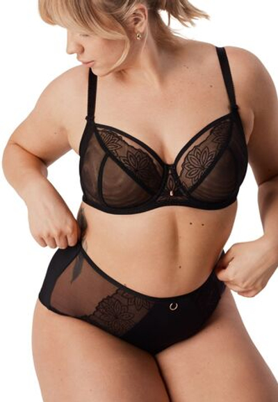 Бюстгальтер Roxane с вышивкой люрексом (Размер: 70I) (Цвет: черный)